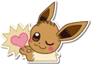 ❤️ Cutie eevee, sticker Telegram 9 sur 45