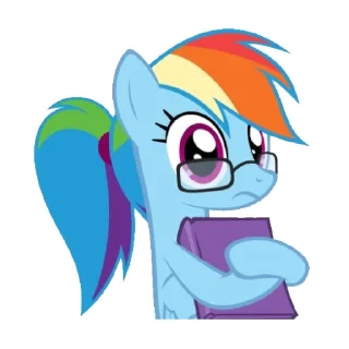 🤓 млп радуга @stickermily, sticker Telegram 16 sur 25