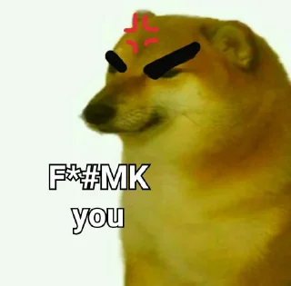 🤬 Dorime Doge di @Mammt_Smash, sticker Telegram 16 sur 36