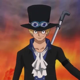 😏 Sabo @StickersofAnime, стикер Telegram 18 из 35