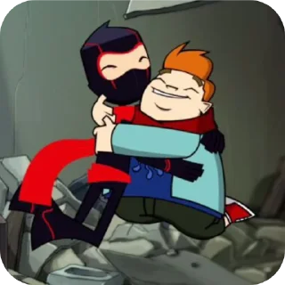🤗 Hey ninja pack @stalyus_h, sticker Telegram 17 sur 40