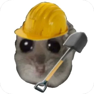👷 Хомячки 🤍, Telegram sticker 15 of 18