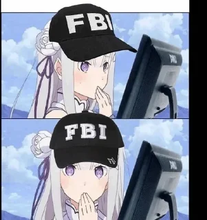 😳 FBI, sticker Telegram 13 sur 73
