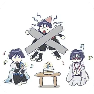 🎉 كابوكيمونو @K0k3Ak1ra, sticker Telegram 6 sur 48