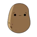 🥺 Cute potato @AM_stickers, Telegram sticker 5 of 15