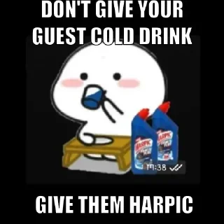 🥤 Drink harpic @StickersofAnime, Telegram sticker 10 of 13