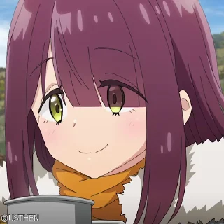 ☕️ @usthen Yuru Camp△ S3, Telegram sticker 7 of 15
