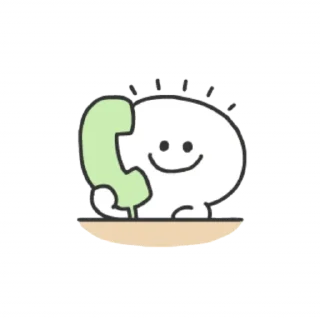 📞 Smile Person Doodles Emoji @SpoiledRabbits, стікер Telegram 19 з 41