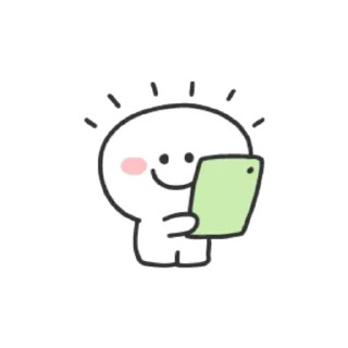 📳 Smile Person Doodles Emoji @SpoiledRabbits, стікер Telegram 16 з 41