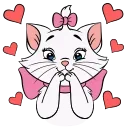 🥰 Кошечка Мари @Stickersnew, стікер Telegram 24 з 42