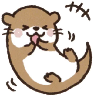 😆 Chinese Otters, стікер Telegram 8 з 15