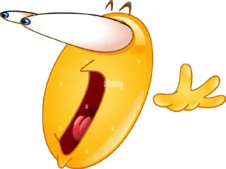 Retarded looking shocked emoji