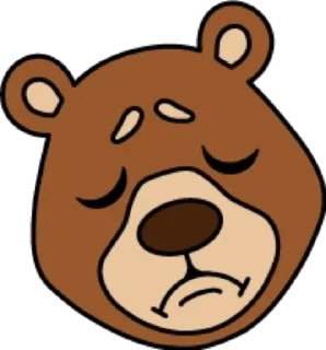 😞 Медведь @modnyashki_vip, sticker Telegram 16 sur 25