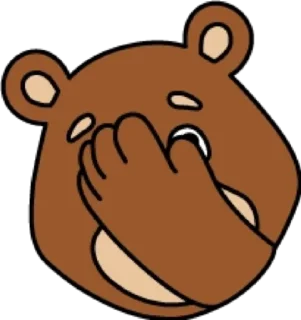 🤦‍♂️ Медведь @modnyashki_vip, sticker Telegram 24 sur 25