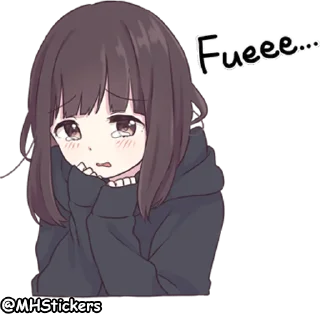 😢 @MHStickers Kurumi Chan 1, Telegram sticker 24 of 41