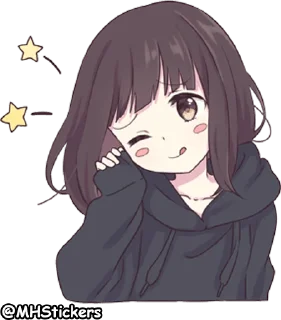 😆 @MHStickers Kurumi Chan 1, Telegram sticker 21 of 41