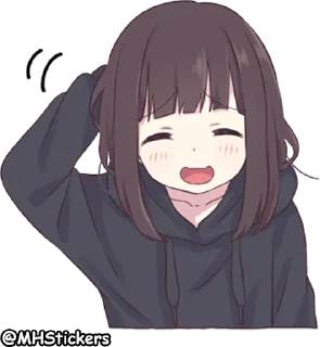 😅 @MHStickers Kurumi Chan 1, Telegram sticker 7 of 41