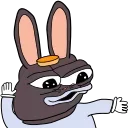 💃 Bunny PePe | @QStickers, стикер Telegram 10 из 16