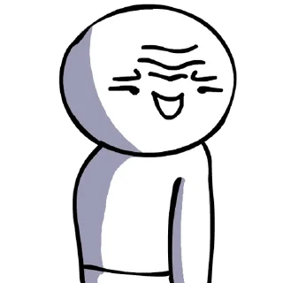 😁 white face @farsisticker, стикер Telegram 13 из 21