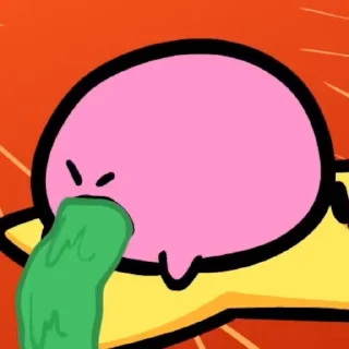 🤮 Kirbo, Telegram sticker 7 of 19