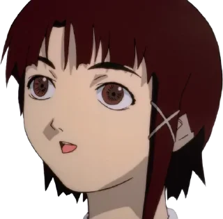 😀 Serial Experiments Lain - @animevanitasita, Telegram sticker 20 of 52