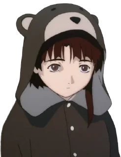 🙁 Serial Experiments Lain - @animevanitasita, Telegram sticker 6 of 52