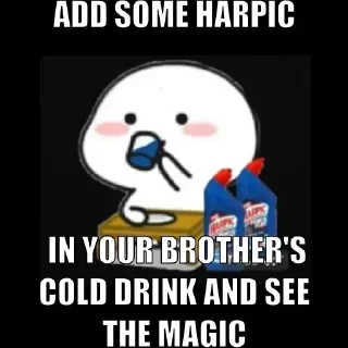 🥤 Drink harpic @StickersofAnime, sticker Telegram 11 sur 13