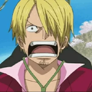 🎷 ◈『 sanji 』◈ @ka_anime_sticker, Telegram sticker 16 of 100