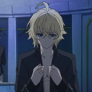😕 ♡owari no seraph @stickerspackanime, стікер Telegram 21 з 120