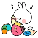 🎶 Spoiled rabbit, sticker Telegram 11 sur 77