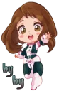 👋 Uraraka by Rahman Yato, Telegram sticker 9 of 120