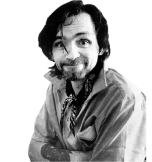 😊 Charles Manson, стікер Telegram 9 з 35