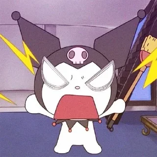 🐈‍⬛ ─ 𝗄𝗎𝗋𝗈𝗆𝗂 ✦ @MatMood, Telegram sticker 17 of 95