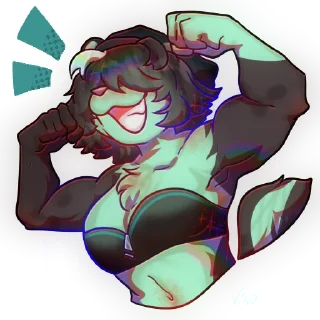 💪 Minty by @vird_the_bird, стікер Telegram 17 з 29