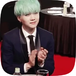 🌟 SUGA Mint @aboutsk, Telegram sticker 8 of 50