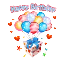 🎊 Happy Birthday  @PrettyMind_Channel, sticker Telegram 8 sur 25