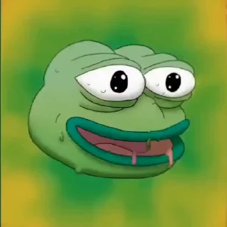 🤢 Pepe the Frog @stickerowo @goats_meme, Telegram sticker 20 of 35