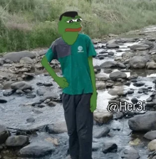 🐸 Pepe <3> 🐸 @Pepe_Her3i, стикер Telegram 3 из 120