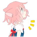 😶 A Cute Little Cat Girl @Nekosticker, Telegram sticker 14 of 39