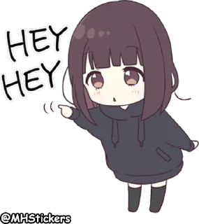 👈 @MHStickers Kurumi Chan 4, стікер Telegram 17 з 41