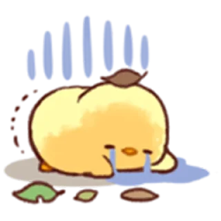 🥶 Soft and Cute Chick (Autumn), Telegram sticker 19 of 40