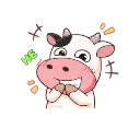 😄 Momo Cow🐮-@MochaStickers, sticker Telegram 7 sur 14