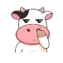 😒 Momo Cow🐮-@MochaStickers, стикер Telegram 5 из 14