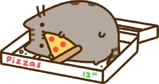 🍕 Pusheen, стикер Telegram 20 из 60