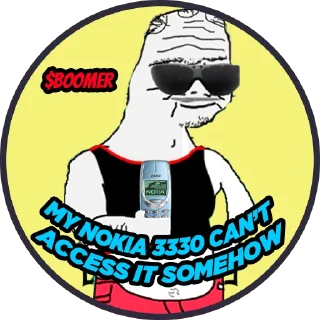 📱 Boomer, стикер Telegram 13 из 13