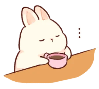 😶 Soft and cute rabbits @softandqt, Telegram sticker 18 of 40