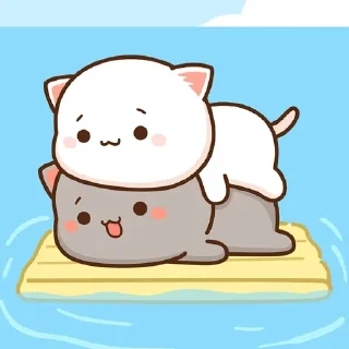🍥 { @Angelsofdevils }• Mochi Cats, стикер Telegram 20 из 120