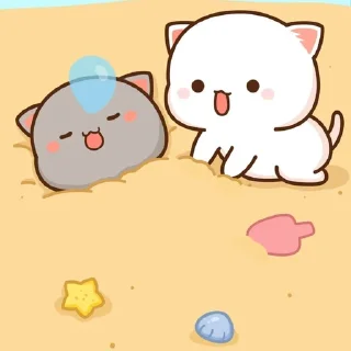 🍥 { @Angelsofdevils }• Mochi Cats, стикер Telegram 18 из 120