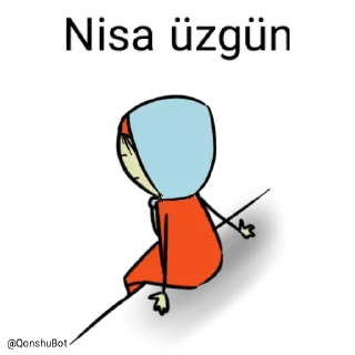 😓 emoji Nisa @Qonshubot Telegram sticker 11 of 31