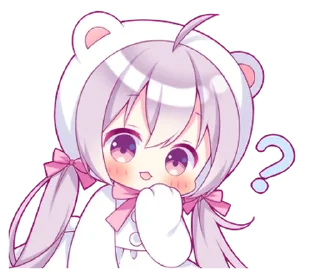 ⭐ emoji A Girl in a Bear Costume @deazzle Telegram sticker 9 of 32